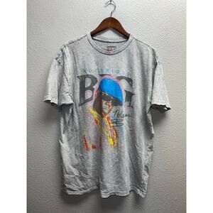 Notorious Big It Was All A Dream Shirt Gray Tie Dye Rap Rapper Music Tee Large
